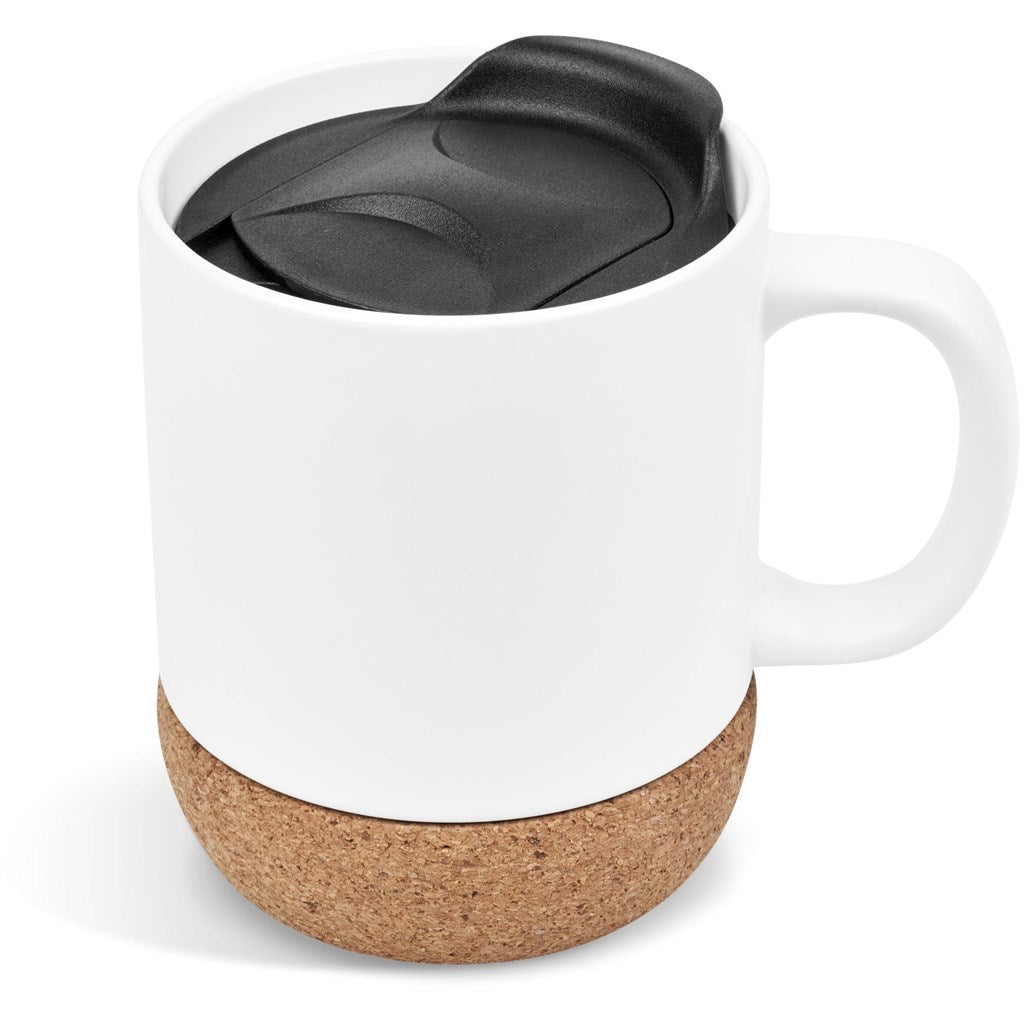 Serendipio Sienna Cork & Ceramic Sublimation Coffee Mug - 340ml