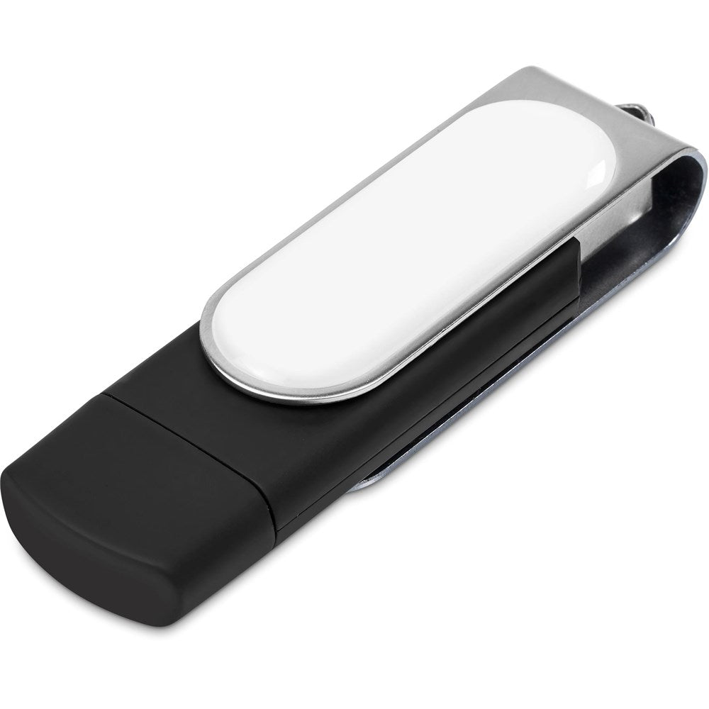 Shuffle Dome Flash Drive – 32GB - Silver