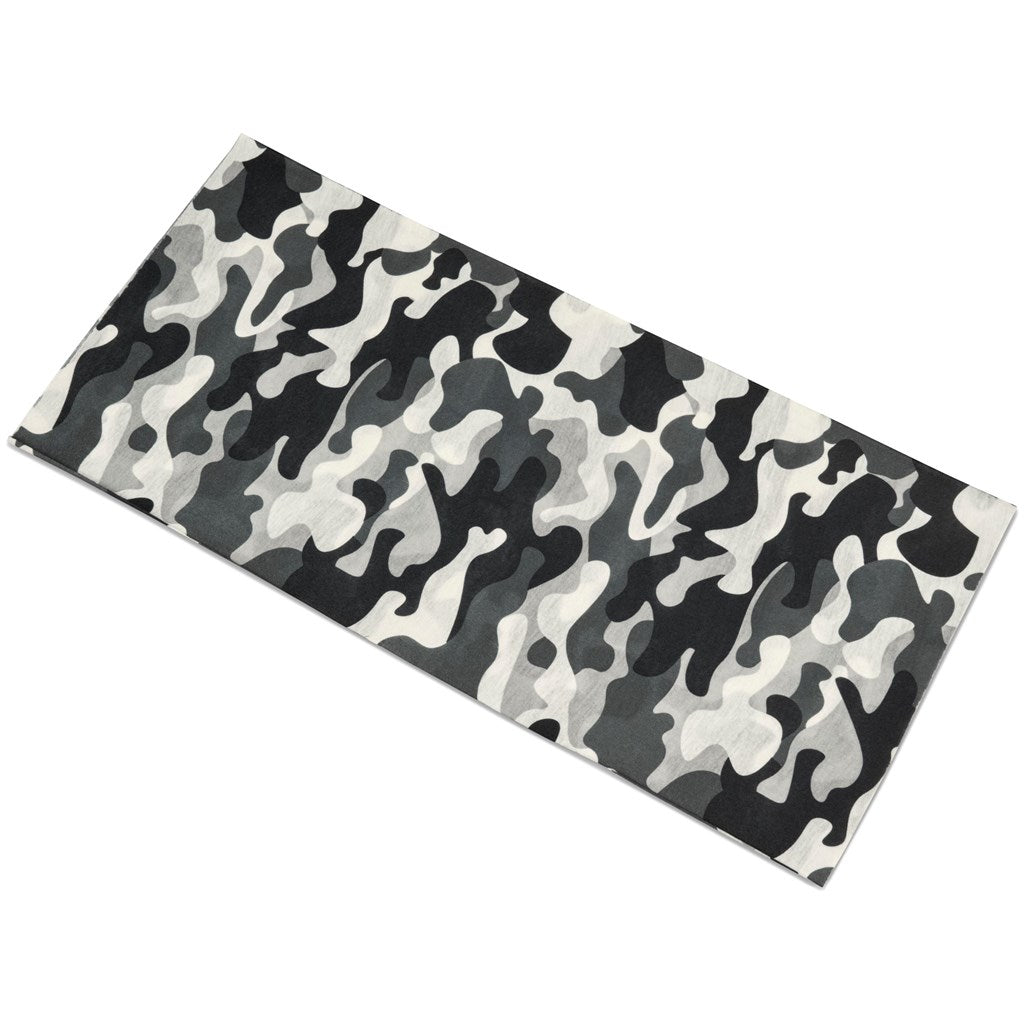 Kids Camo Flexi Tubular Bandana - Grey