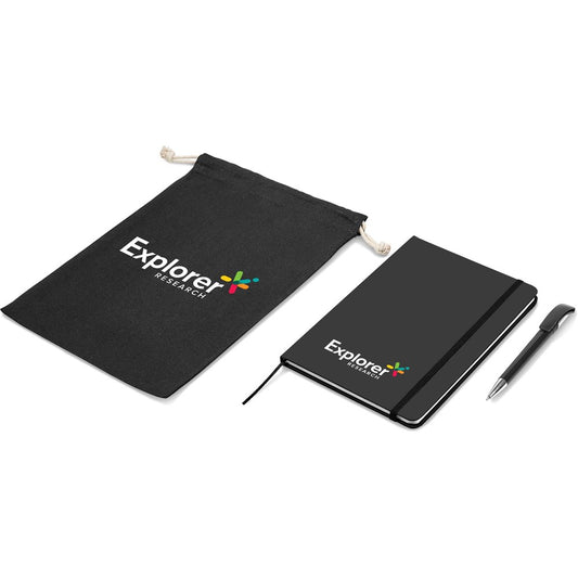 Emory Notebook & Pen Set - Black
