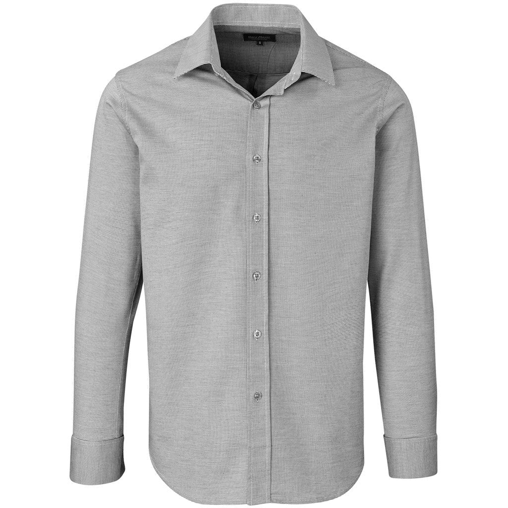 Mens Long Sleeve Taylor Shirt - Grey