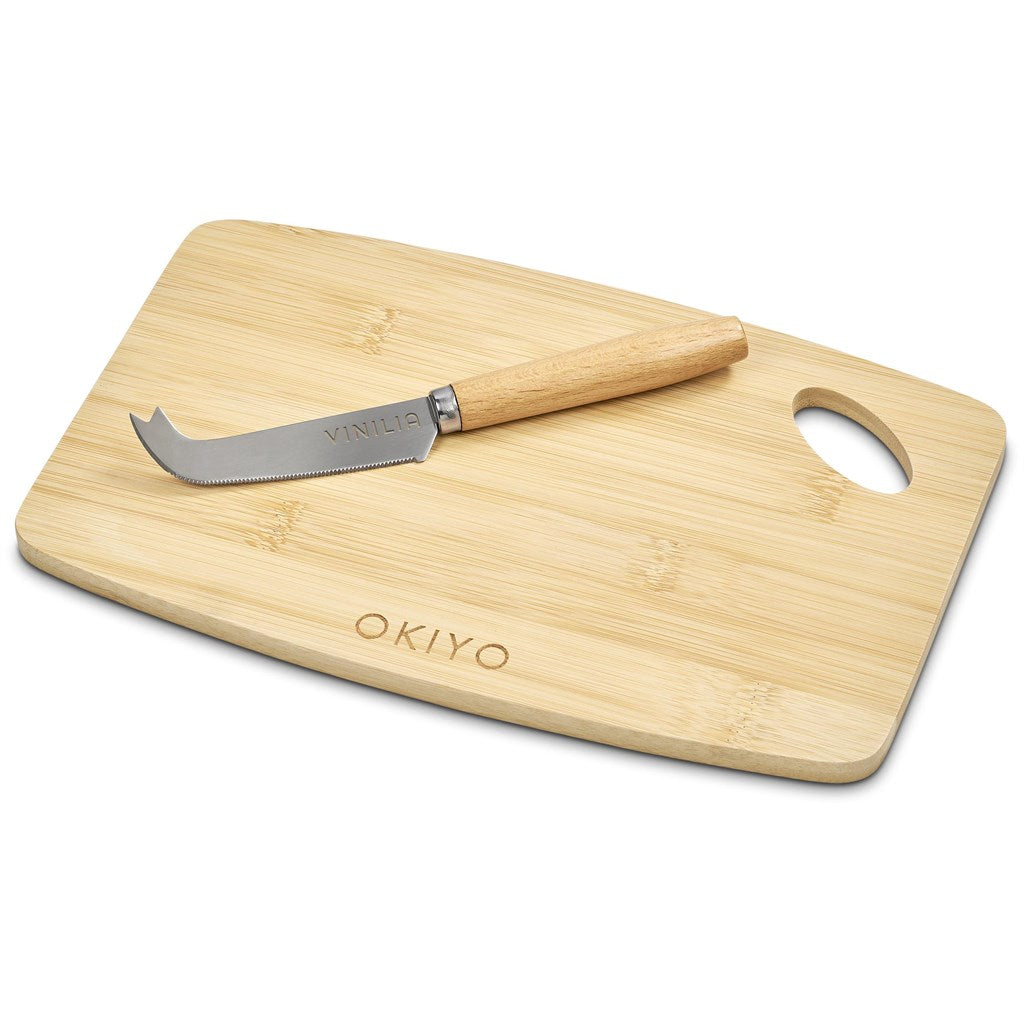 Okiyo Edamu Bamboo Cheese Board Set