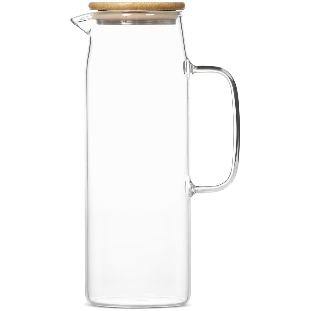 Okiyo Hamana Glass & Bamboo Water Jug - 1.5 Litre