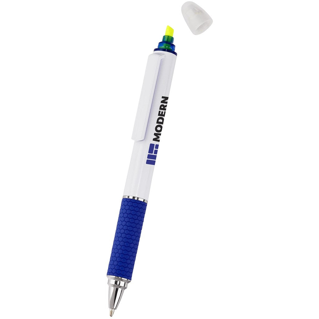 Altitude Topaz Highlighter Ball Pen - Blue