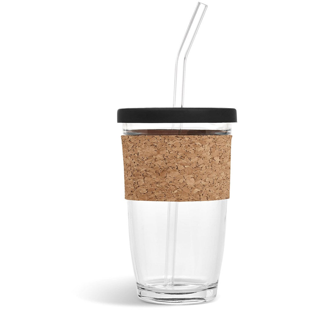 Kooshty Kork Glass Smoothie Kup & Straw - 480ml