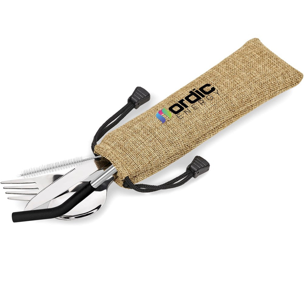 Kooshty Safari Cutlery & Straw Set