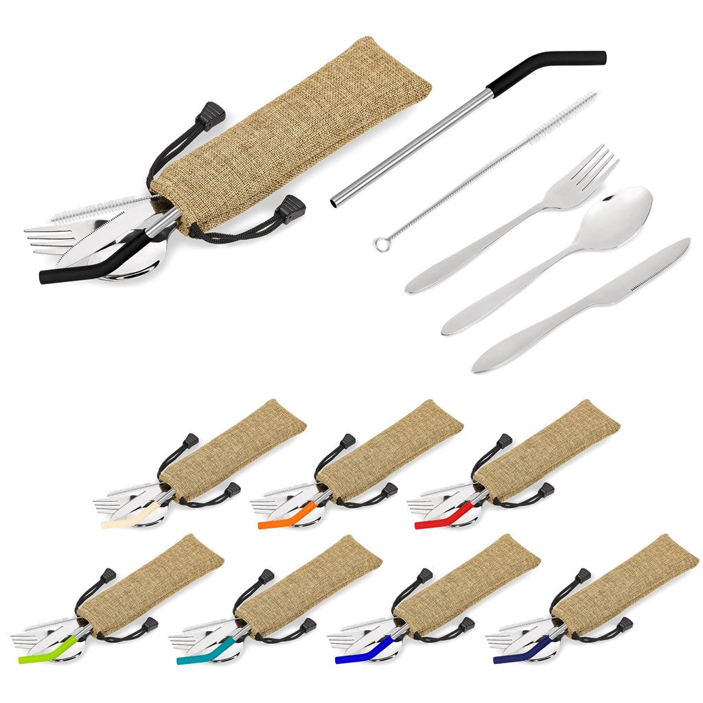 Kooshty Safari Cutlery & Straw Set