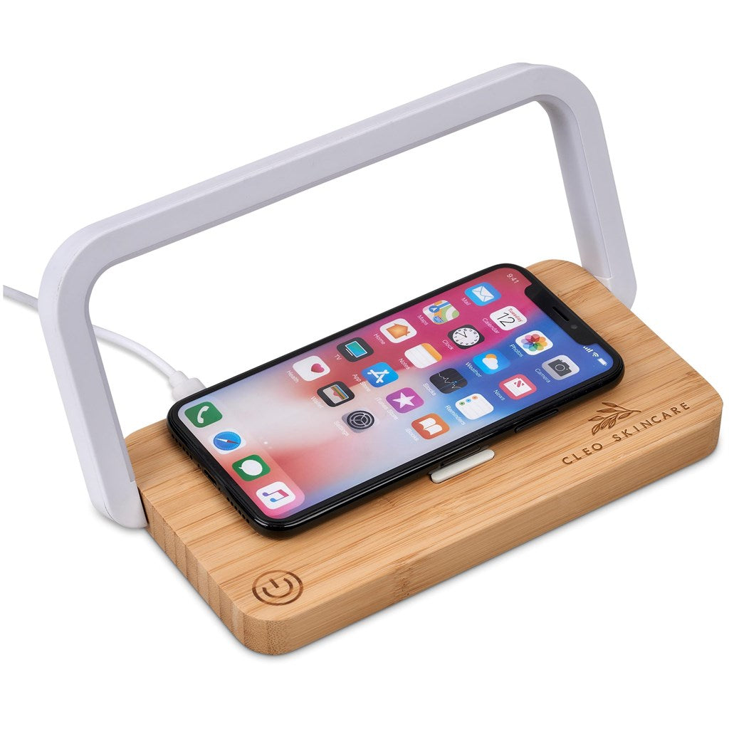 Okiyo Yoru Bamboo Wireless Charger & Night Light