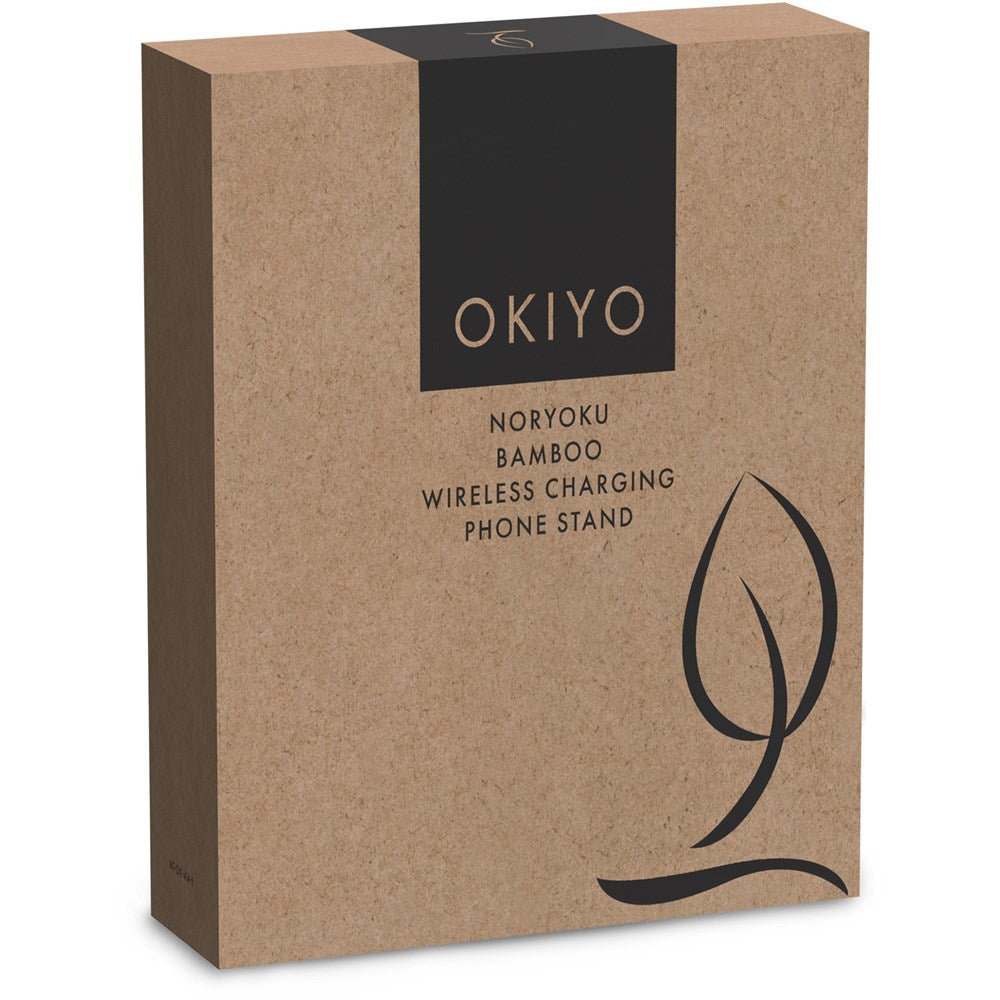 Okiyo Noryoku Bamboo Wireless Charging Phone Stand