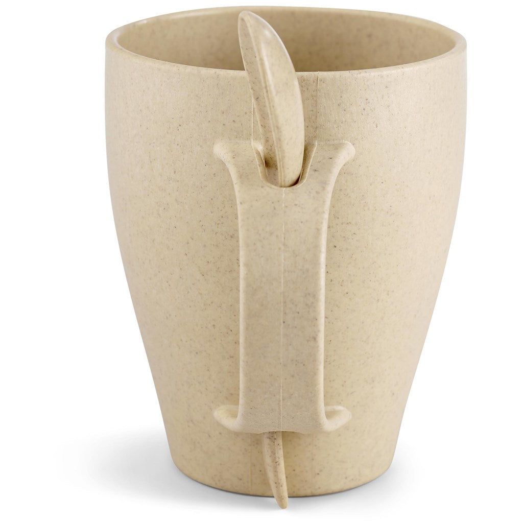 Okiyo Kawai Wheat Straw Mug & Spoon - 350ml