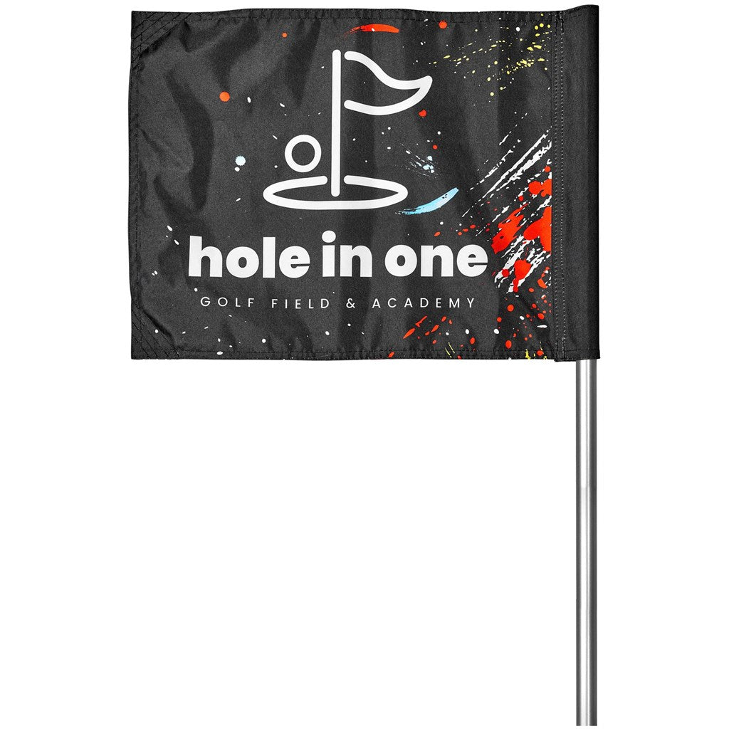 Sample Hoppla Tournament Golf Flag - White