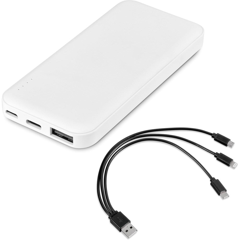 Kingpin White 5 Compact Power Bank - 5,000mAh