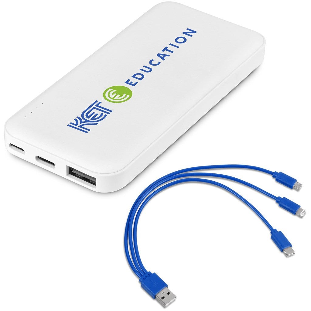 Kingpin White 5 Compact Power Bank - 5,000mAh