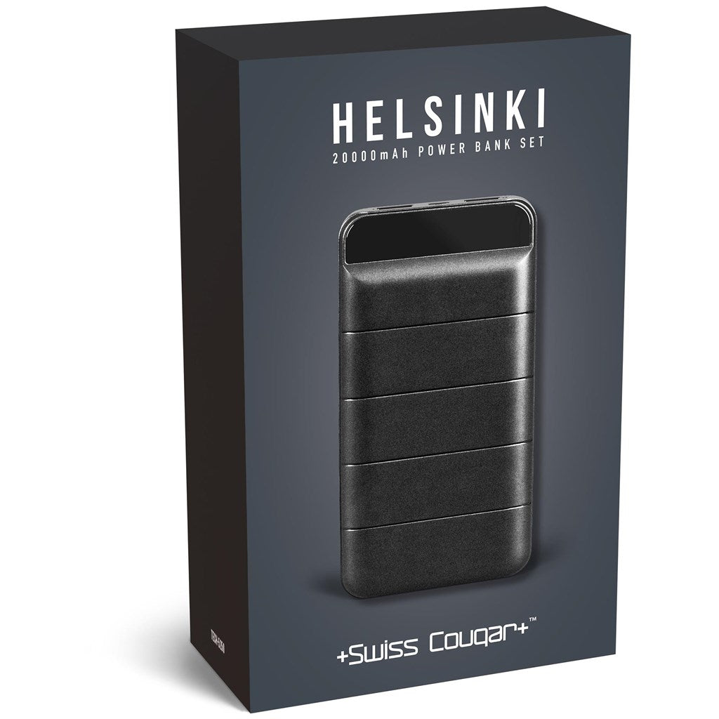 Swiss Cougar Helsinki Fast Charge 18W Power Bank Set – 20,000mAh