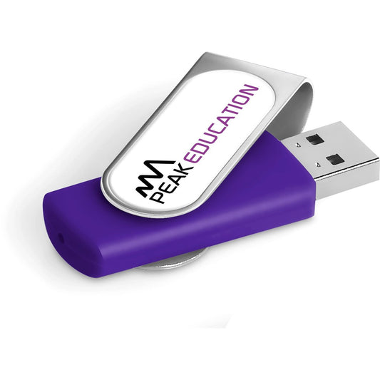 Axis Dome Flash Drive - 8GB - Purple