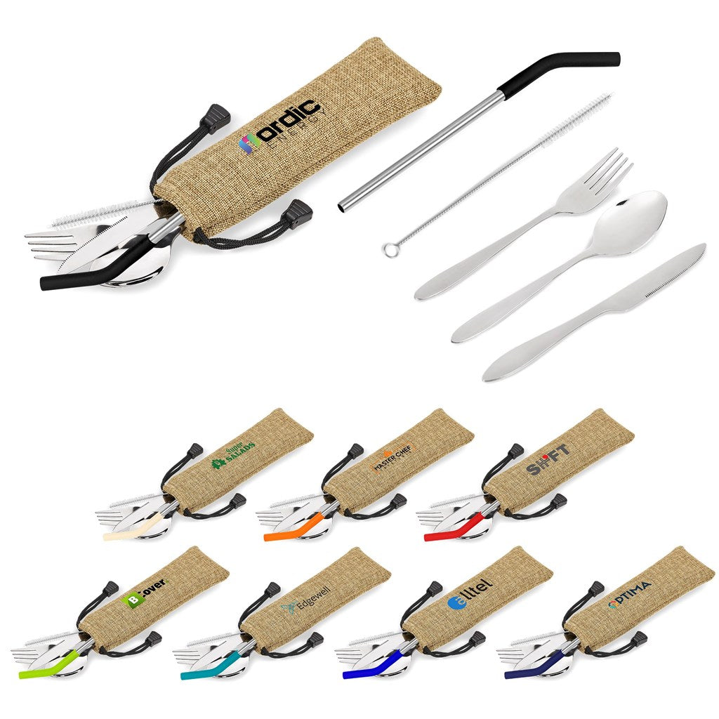 Kooshty Safari Cutlery & Straw Set