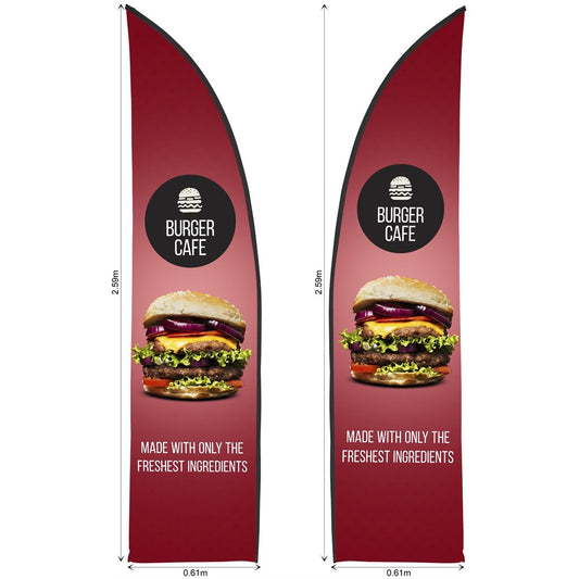 Legend 2m Sublimated Arcfin Double-Sided Flying Banner Skin (Excludes Hardware)