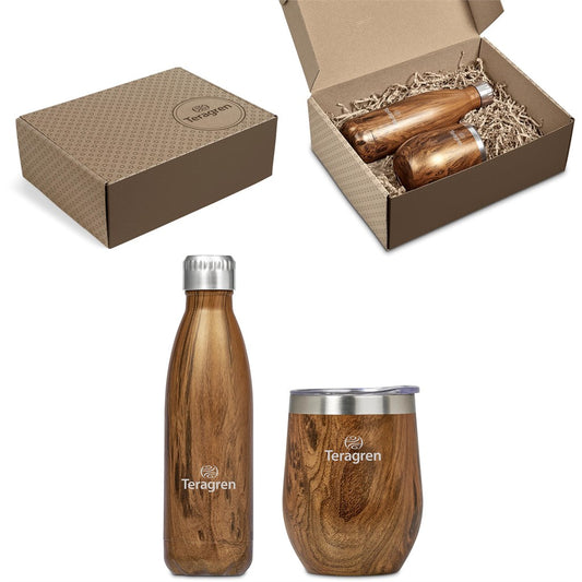 Serendipio Woodbury Drinkware Gift Set