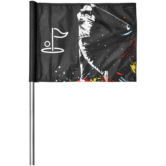 Sample Hoppla Tournament Golf Flag - White